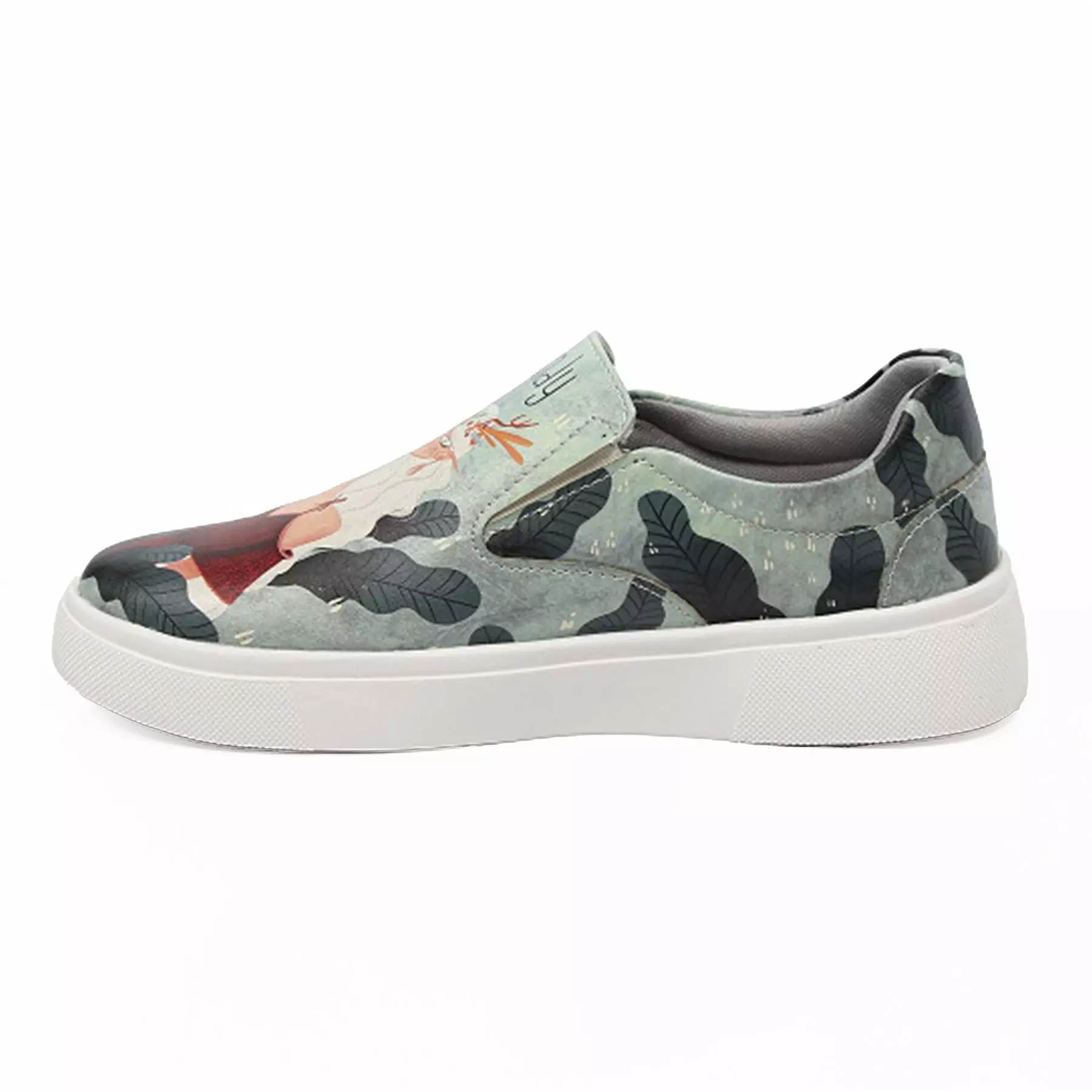 Graffiti-Print Sneakers – Damenchic Freizeitschuhe Modell Forest Fairy