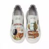Graffiti-Print Sneakers - Damenchic Freizeitschuhe Modell Sabrina