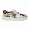 Graffiti-Print Sneakers - Damenchic Freizeitschuhe Modell Sabrina