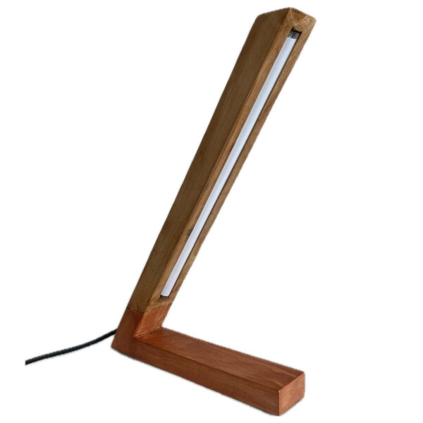 Holz Schreibtisch LED Lampe Handgefertigt zum Lesen