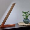 Holz Schreibtisch LED Lampe Handgefertigt zum Lesen