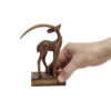 Holz-Gazellen-Figur - Handgefertigte Wildtier-Kunst