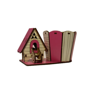 Holz-Make-up Pinsel Halter Organizer im Cottage Design