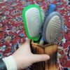 Handgefertigter Holz-Make-up Becher Pinsel Halter aus natürlichem Holz