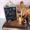 Handgefertigter Holz-Make-up Becher Pinsel Halter aus natürlichem Holz
