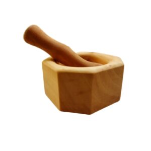 Holzmörser & Stößel Set für Kräuter und Gewürze Modell Keyhan