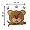 Holzwanduhr für Kinderzimmer mit Care Bear Design