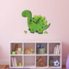 Holzwanduhr für Kinderzimmer mit niedlichem Dinosaurier-Design