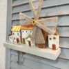 Holz-Wand-Schlüsselhalter mit Hütten-Design