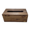 Holz-Abfalleimer- und Taschentuchbox-Set – Linda