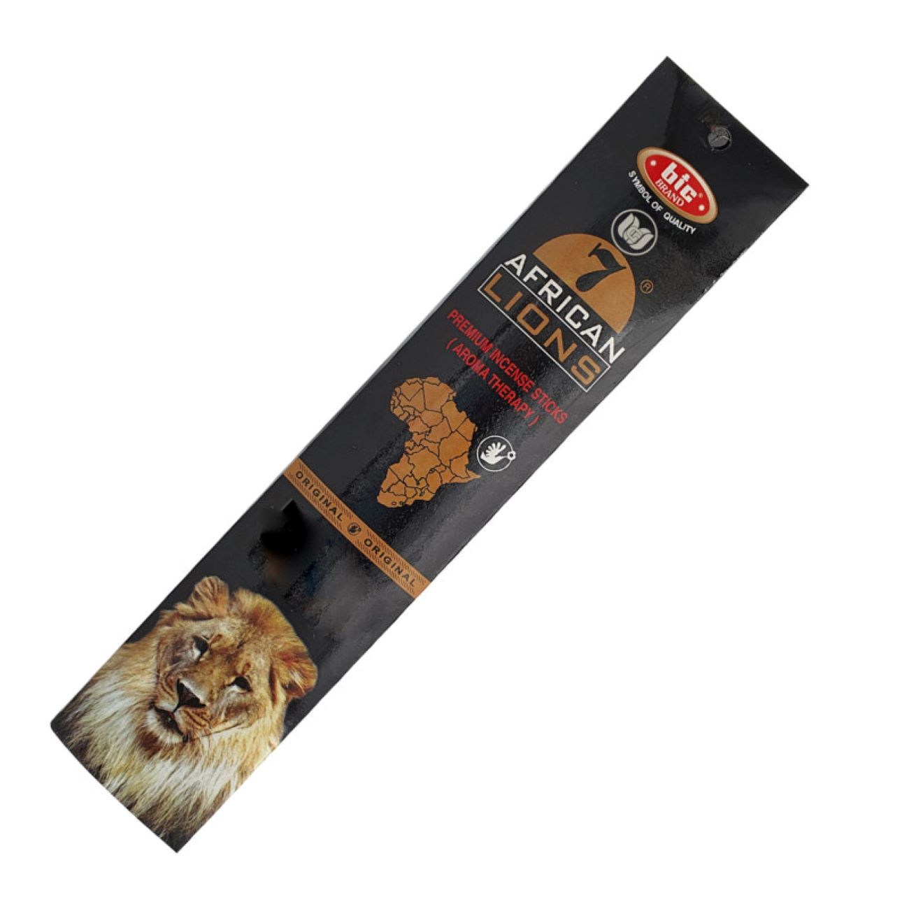 Bic 7 Afrikanische Löwen Räucherstäbchen - 25 Stäbchen (Packung mit 4)