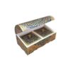 Handgefertigte Knochen-Schmuckbox mit persisch inspiriertem Tazhib-Muster