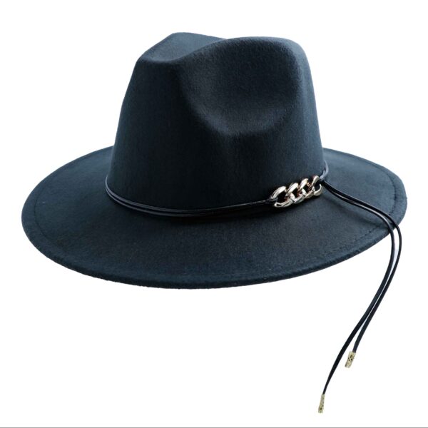 Chapeau-Hut in Schwarz Klassisch für Herren Modell Fedora