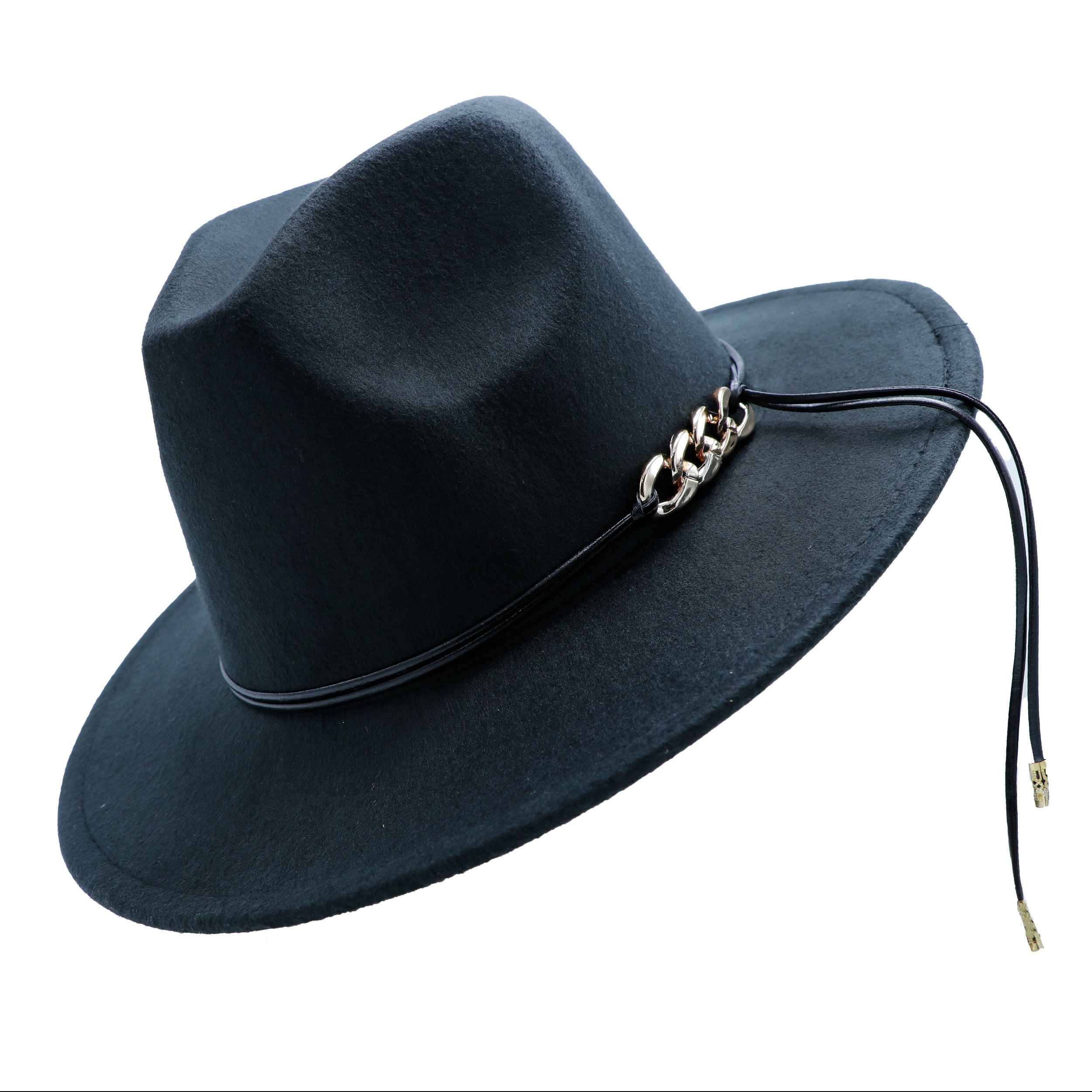 Chapeau-Hut in Schwarz Klassisch für Herren Modell Fedora