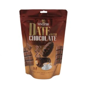 Mit Schokolade überzogene Datteln mit Mandeln und Kaffeegeschmack 250 gr (x6)