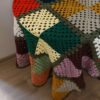 Häkel-Tischdecke Handgestrickt im Karodesign