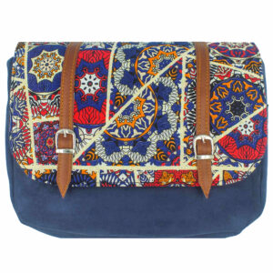 Bohemian Umhängetasche mit persisch inspiriertem geometrischen Muster