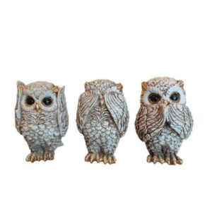 Dekorative Baby-Eulen-Figuren – Augen der Weisheit