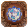 Dekorativer Kupferteller mit persischer Minakari bemalter Emaillearbeit für Wanddekoration