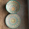 Dekorative Persische Minakari Töpfer-Schale & Teller Set Modell Shiva