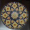 Dekorativer Keramikteller in persischer Minakari Kunst Emaille Wandplatte