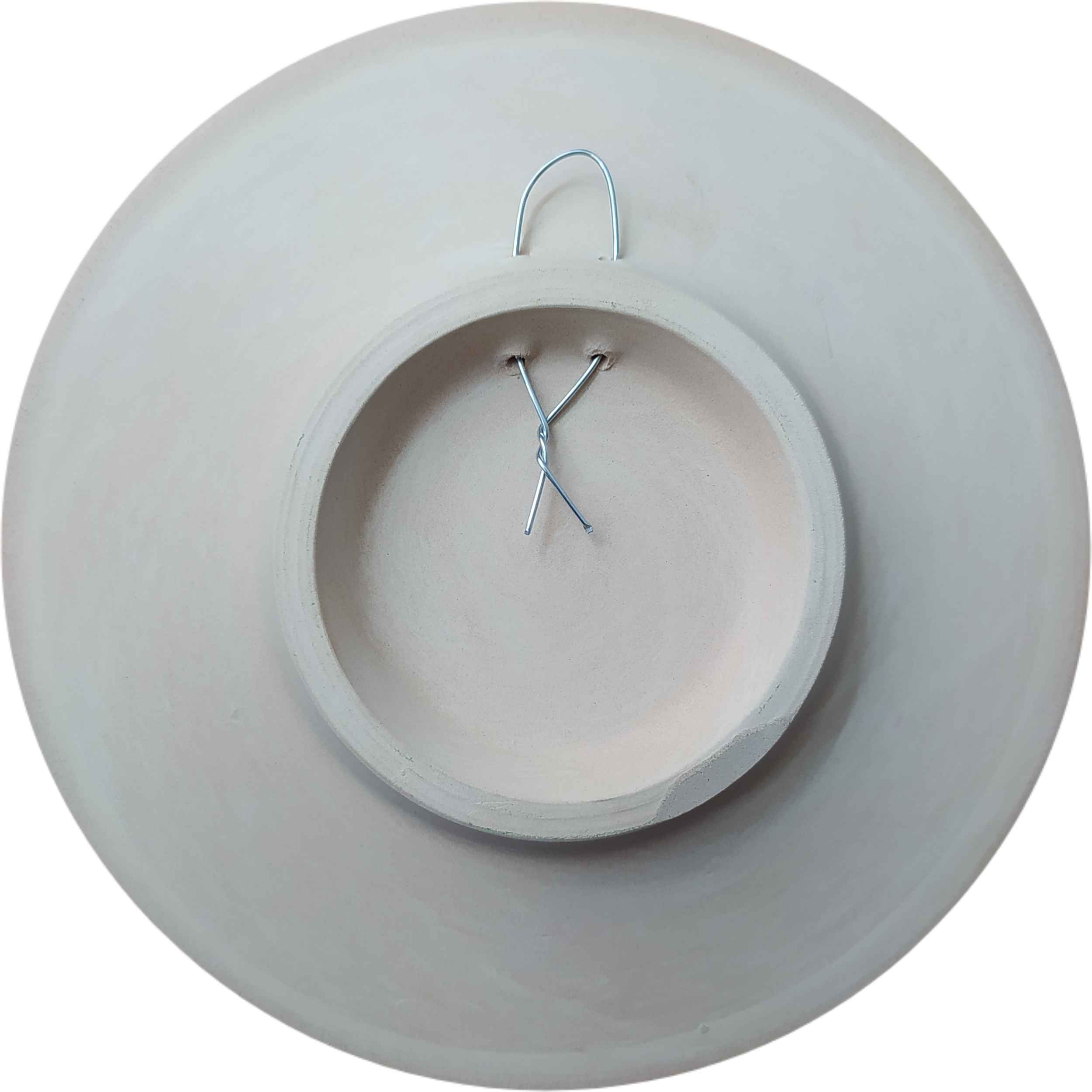 Dekorativer Keramikteller für Tisch- und Wanddekoration mit Blumenmotiv