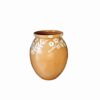 Dekorative Töpfer-Vase, handbemalt, künstlerische Wohnkultur