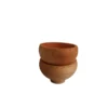 Dekorative Holz-Schale Rustikal & Minimalistisch Set von 2 Aus Naturholz