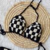 Fein handgefertigtes gehäkeltes Bikini-Set BH & Tanga für Damen