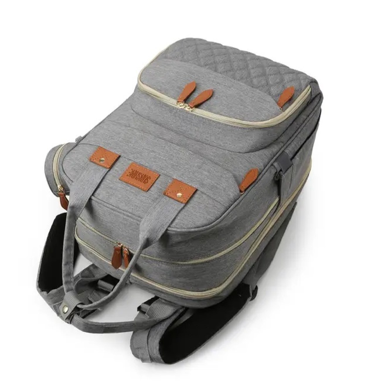 Windel Tasche mit Seitentaschen für Baby Zubehör Modell Bett Umwandelbar