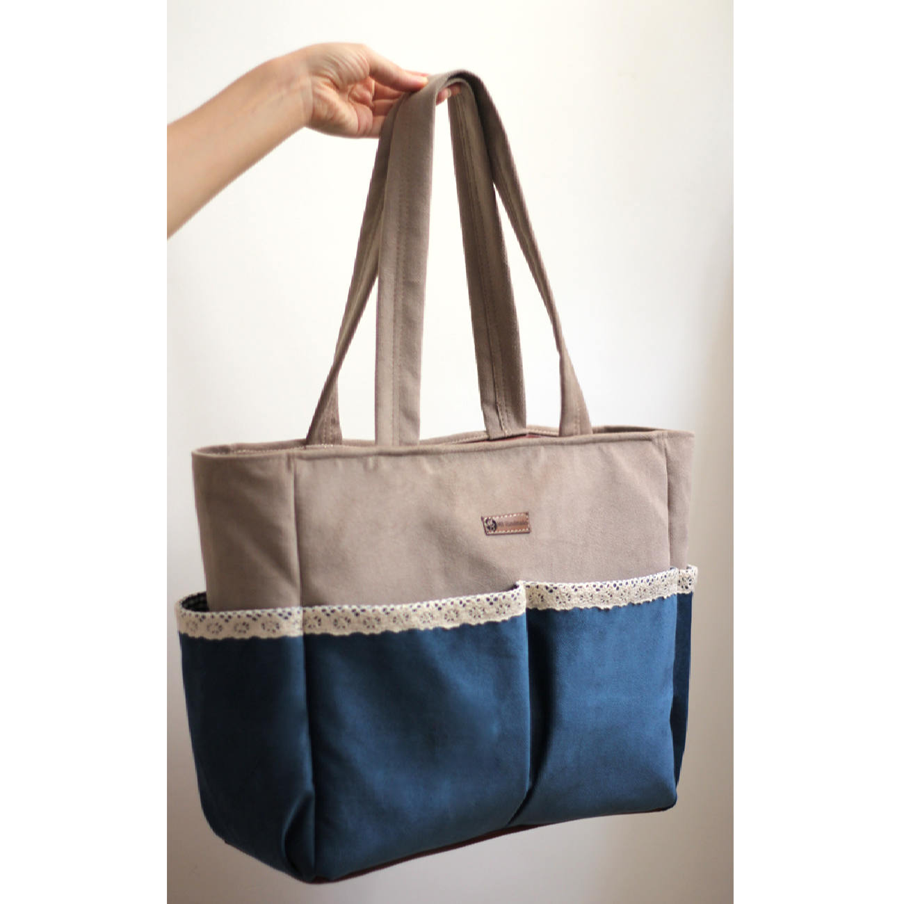 Windel Tasche mit Seitentaschen für Baby Zubehör Modell Royal