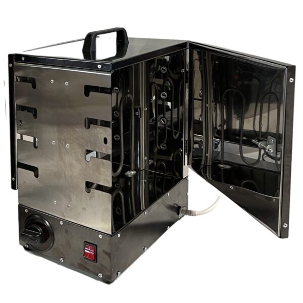 Elektrischer Kebab Grill Brenner - 12 Spieße, 2-seitig mit Kochzeit-Timer