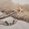 Besticktes Makramee-Armband für Damen Modell Engelshalle