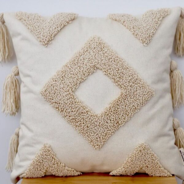 Punch-Needle-Kissenbezug – Bestickte Handgefertigte Kissenbezüge (Set von 2)