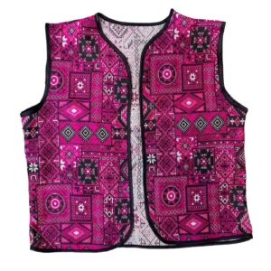 Bestickte Damenweste mit geometrischem Design