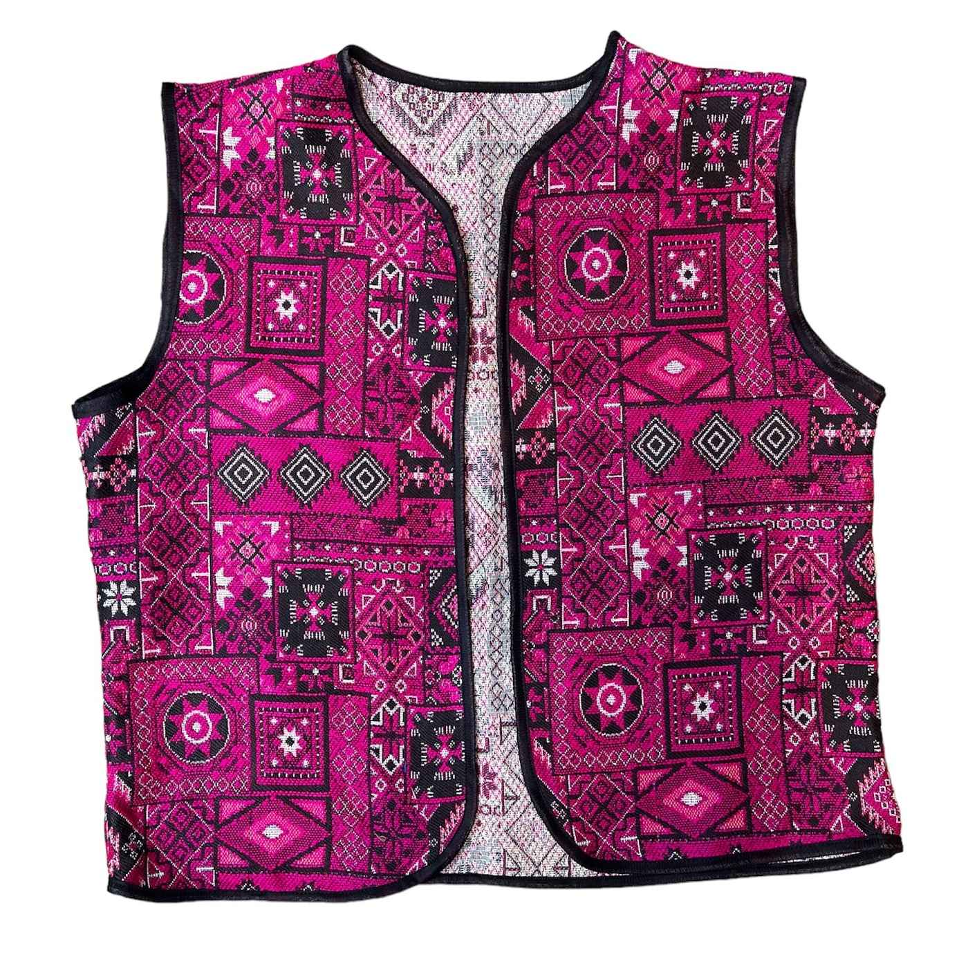 Bestickte Damenweste mit geometrischem Design