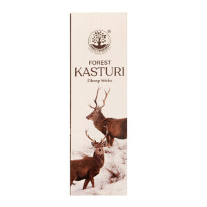 Forest Kasturi Räucherdhoop Stäbchen – Handgemacht, 20 Stäbchen (Packung mit 4)