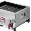 Gas- und Holzkohle Kebab Grill Brenner - Stahl mit 6 Brennern
