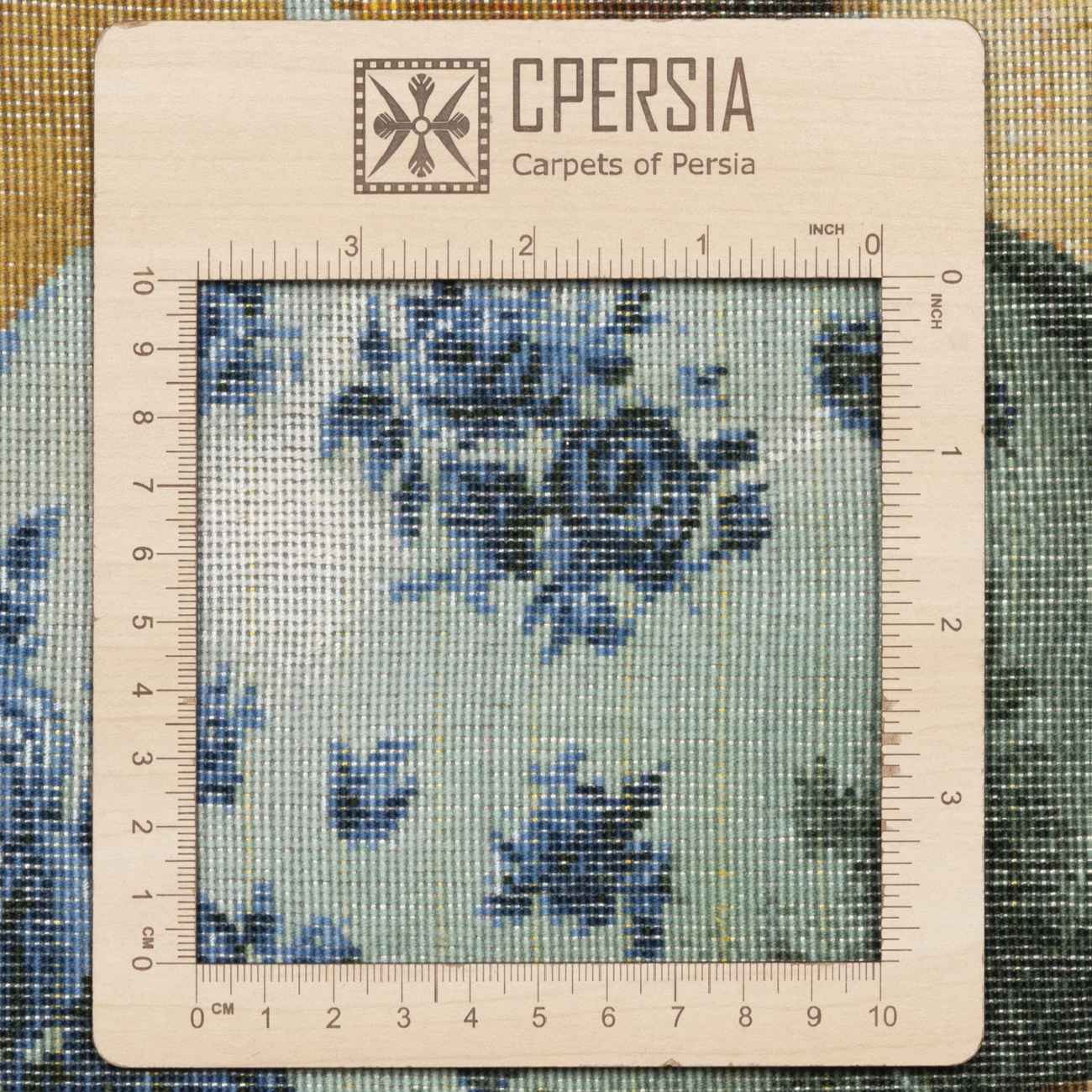 Handgeknüpfter persischer Seidenteppich mit Bildmotiv aus Tabriz