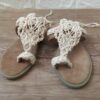 Handgefertigte Bohemian Macrame Slingback Sandalen mit weicher Sohle – Perfekt für Sommerstyling