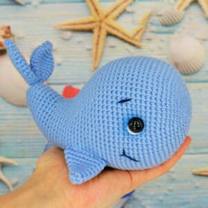 Amigurumi Gehäkelter Wal Kuscheltier für Kinder – Weiches und Kuscheliges Plüschtier