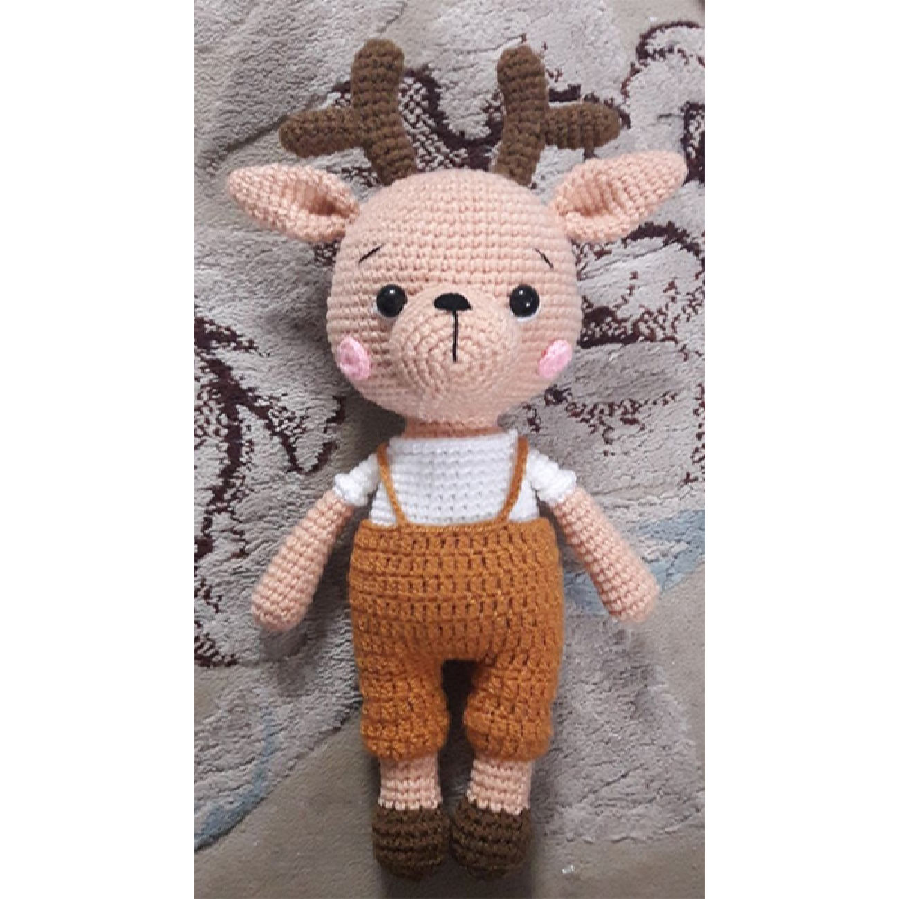 Amigurumi Gehäkelter Hirsch Kuscheltier für Kinder – Weiches und Kuscheliges Plüschtier