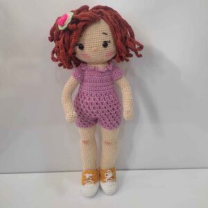 Amigurumi Handgemachte Gehäkelte Puppe – Hübsches kleines Mädchen | Weiches Kuscheltier