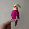 Amigurumi Gehäkelter Weißkopfsittich Lutino – Niedliches und Detailreiches Plüschtier