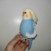 Amigurumi Gehäkelter Weißkopfsittich Lutino – Niedliches und Detailreiches Plüschtier