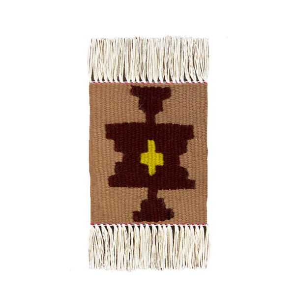 Handgewebter persischer Kilim-Untersetzer mit traditionellem geometrischen Design (x3)