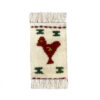 Handgewebter persischer Kilim-Untersetzer im Vogel-Design (x3)