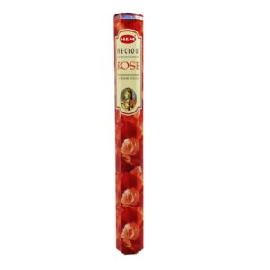 Hem Rose Räucherstäbchen – 20 Stäbchen (Packung mit 4)