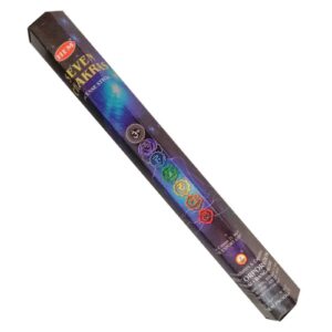 Hem Seven Chakras Räucherstäbchen – 20 Stäbchen (Packung mit 4)