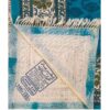 Iranische Tischdecke Blockdruck Ghalamkari aus Isfahan Paisley Blau 4-Sitzer